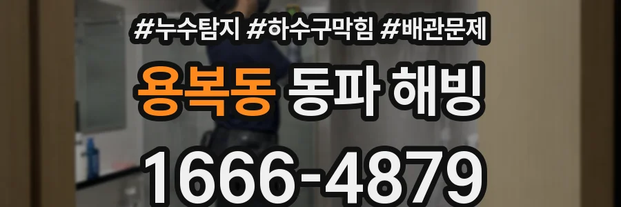 용복동 동파 해빙