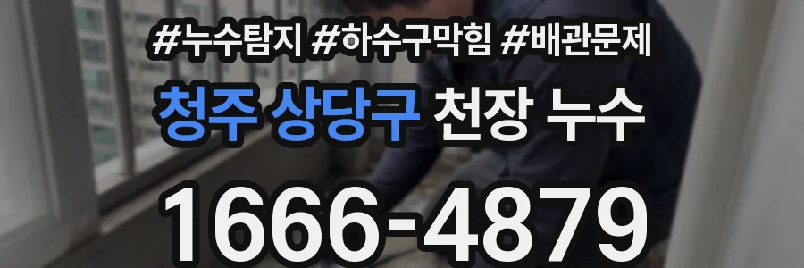 청주 상당구 천장 누수