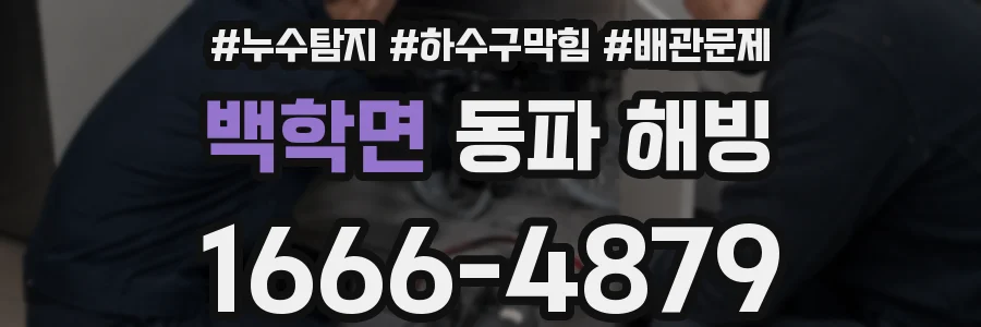 백학면 동파 해빙
