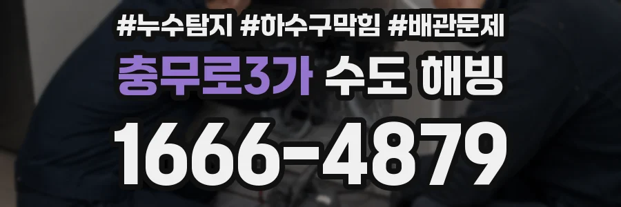 충무로3가 수도 해빙