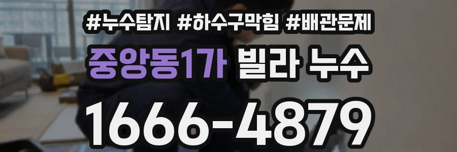 중앙동1가 빌라 누수