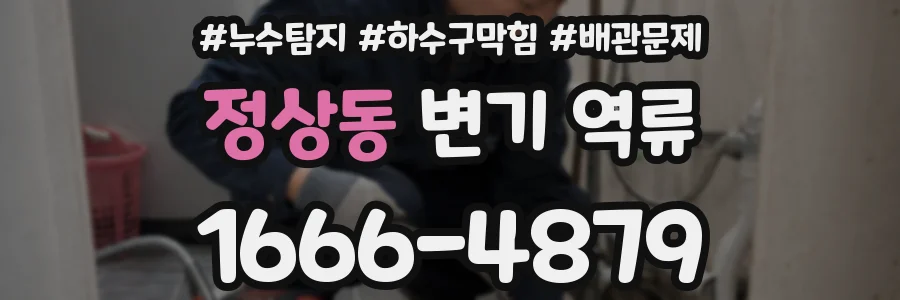 정상동 변기 역류