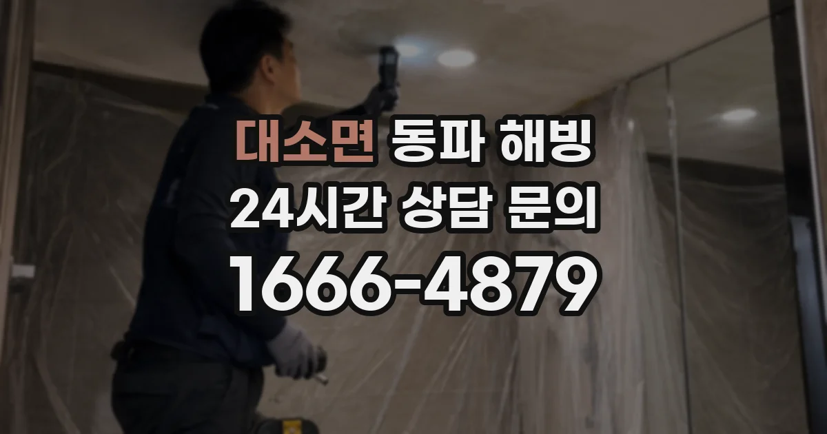 대소면 동파 해빙