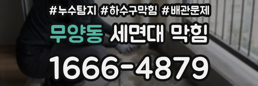 무양동 세면대 막힘