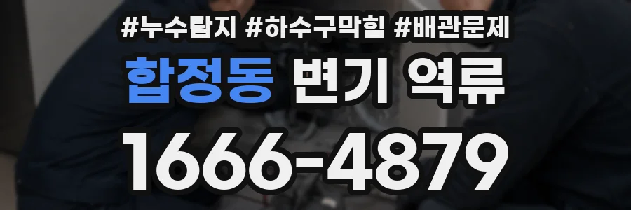 합정동 변기 역류