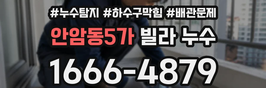 안암동5가 빌라 누수