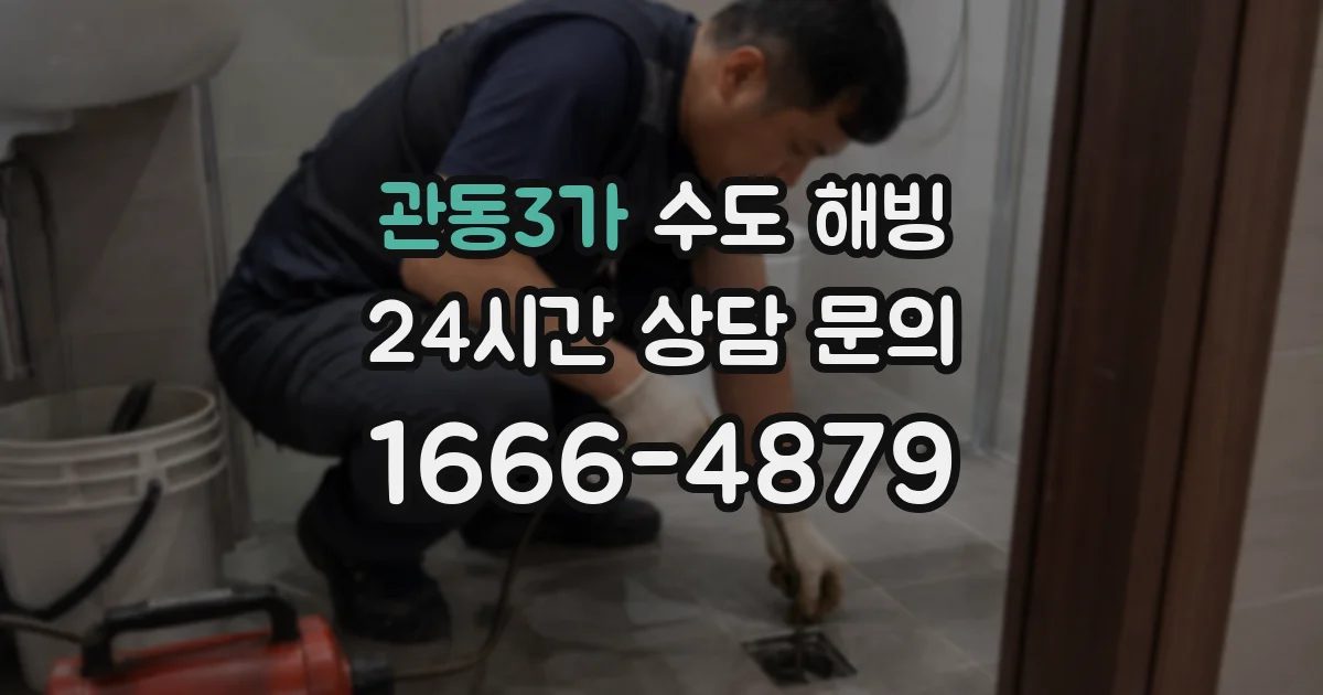 관동3가 수도 해빙