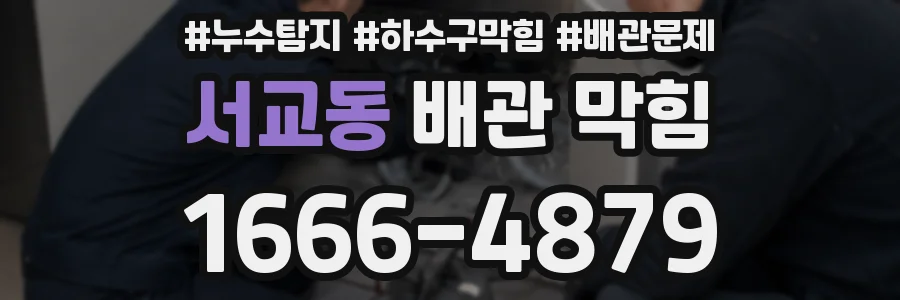 서교동 배관 막힘