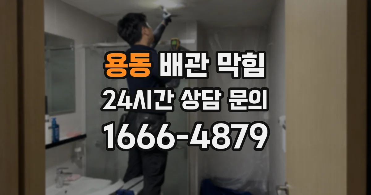 용동 배관 막힘