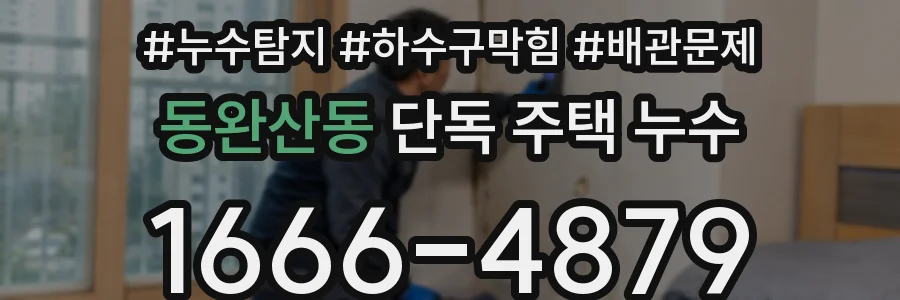 동완산동 단독 주택 누수