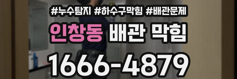 인창동 배관 막힘