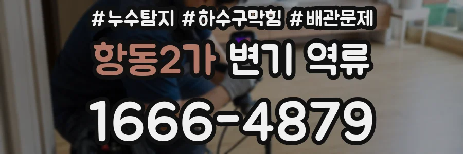 항동2가 변기 역류