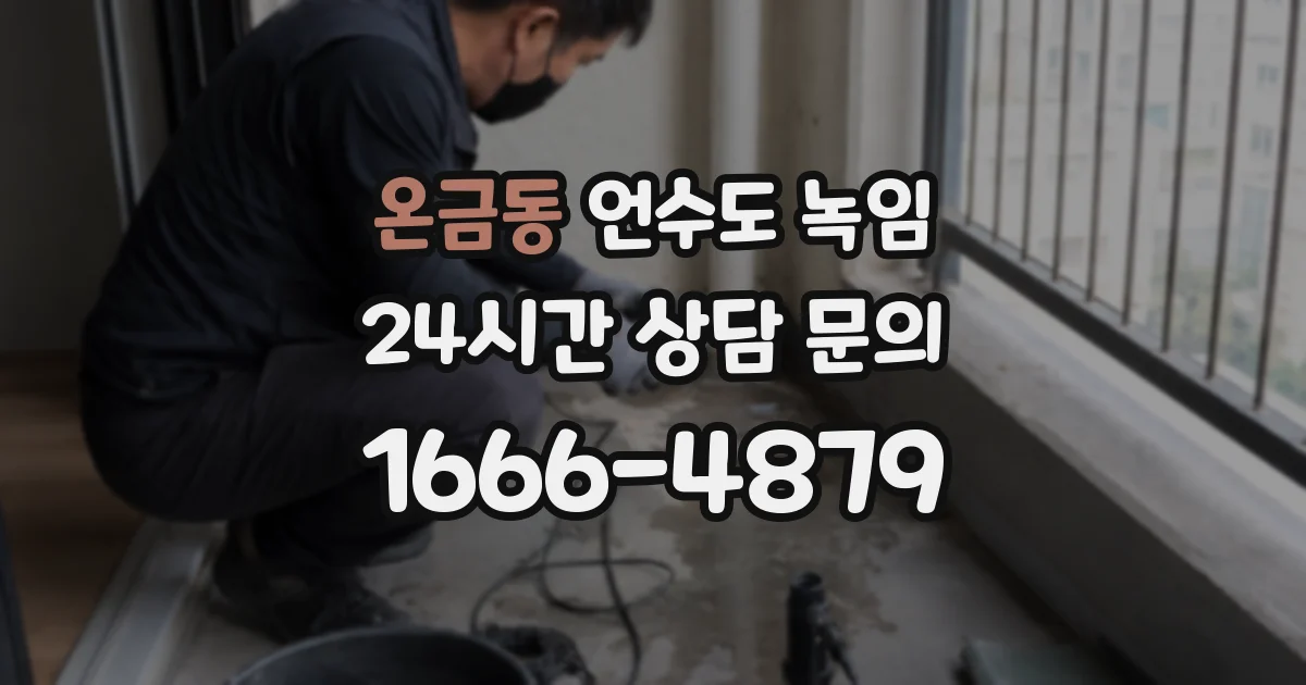 온금동 언수도 녹임