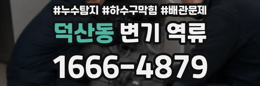 덕산동 변기 역류