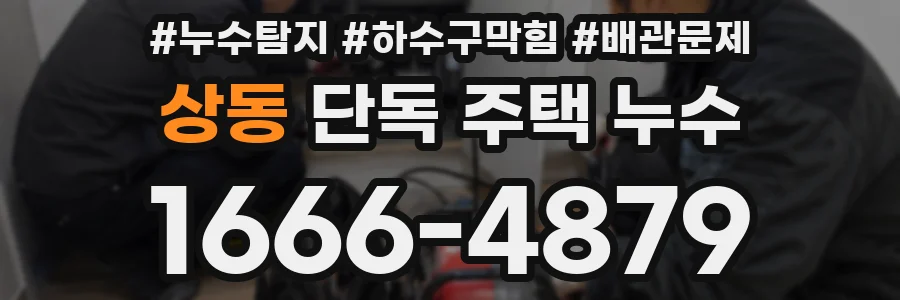상동 단독 주택 누수