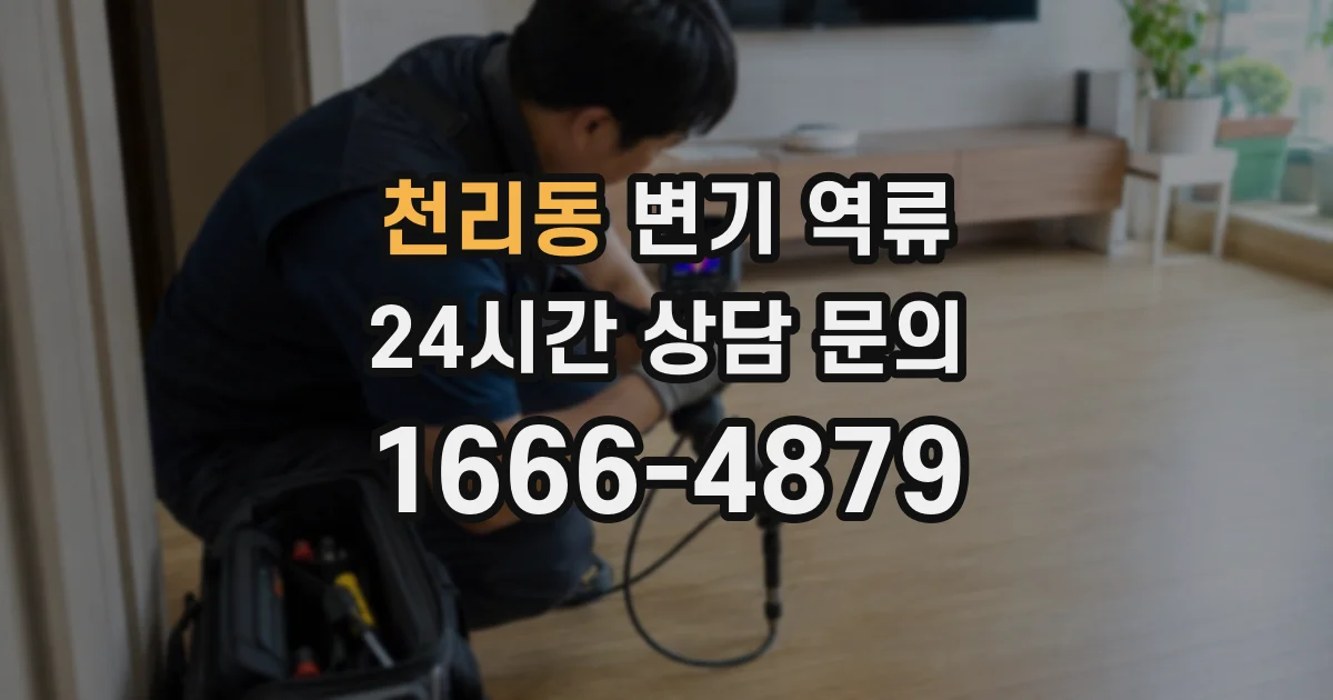 천리동 변기 역류