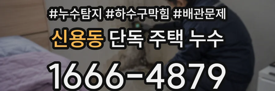 신용동 단독 주택 누수