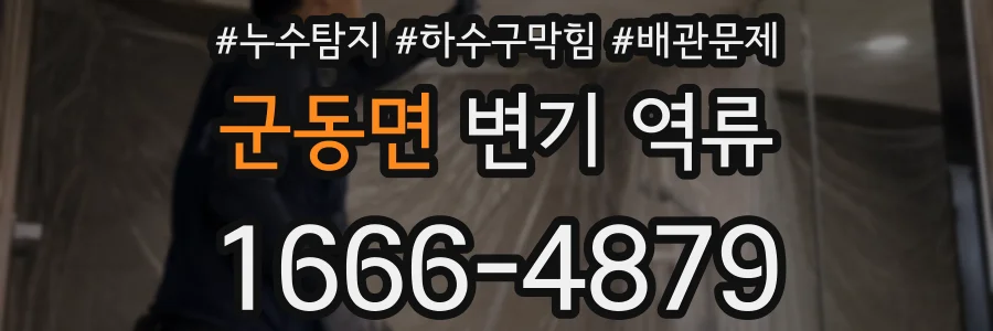 군동면 변기 역류