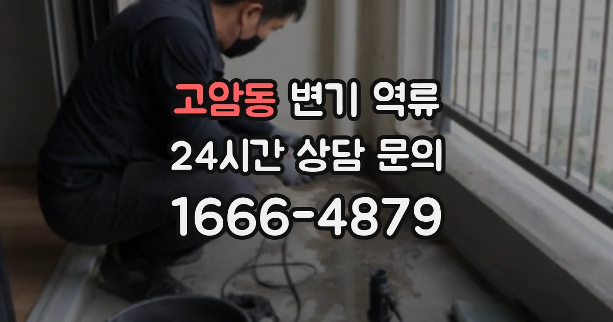 고암동 변기 역류