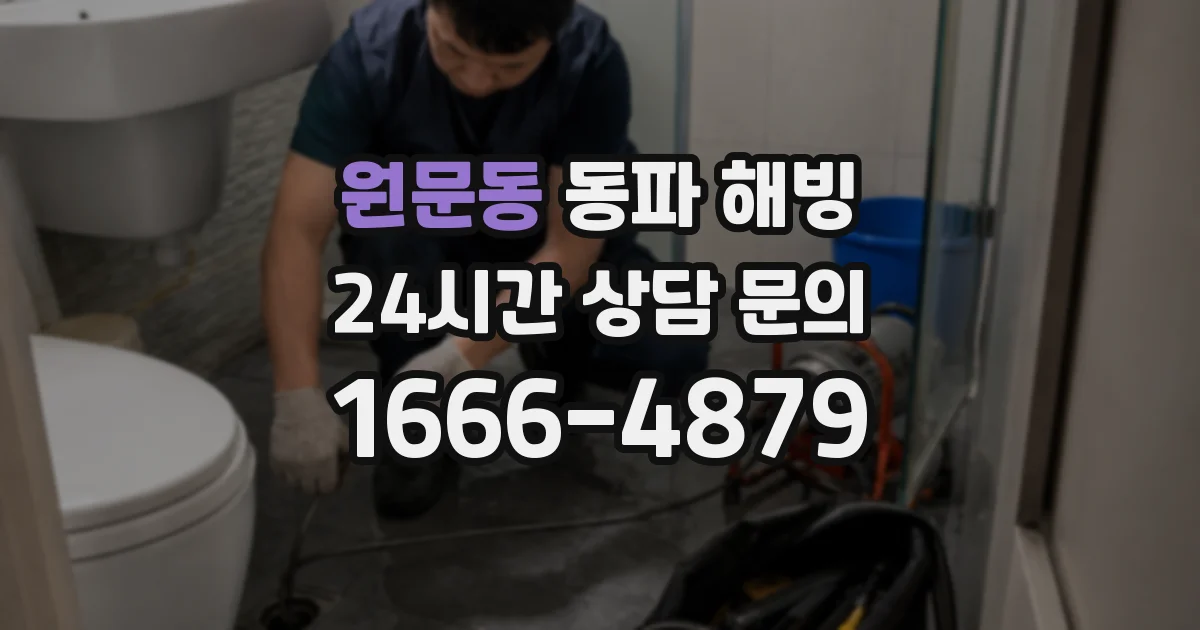 원문동 동파 해빙