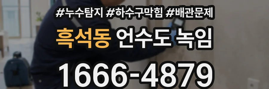 흑석동 언수도 녹임