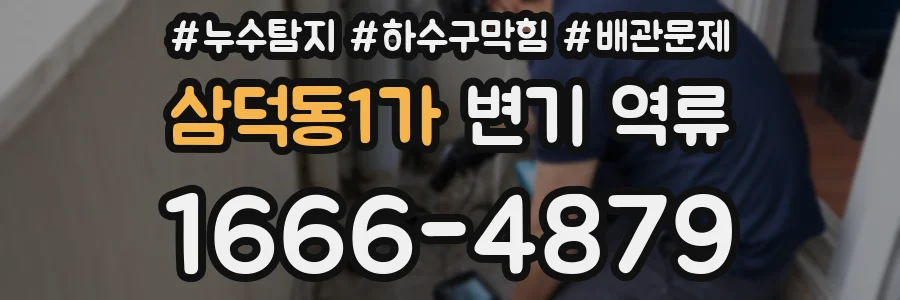 삼덕동1가 변기 역류