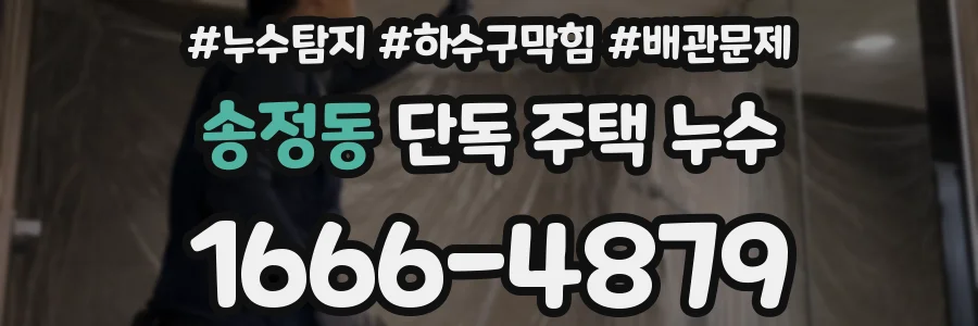 송정동 단독 주택 누수