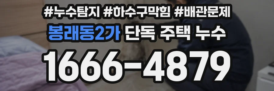 봉래동2가 단독 주택 누수