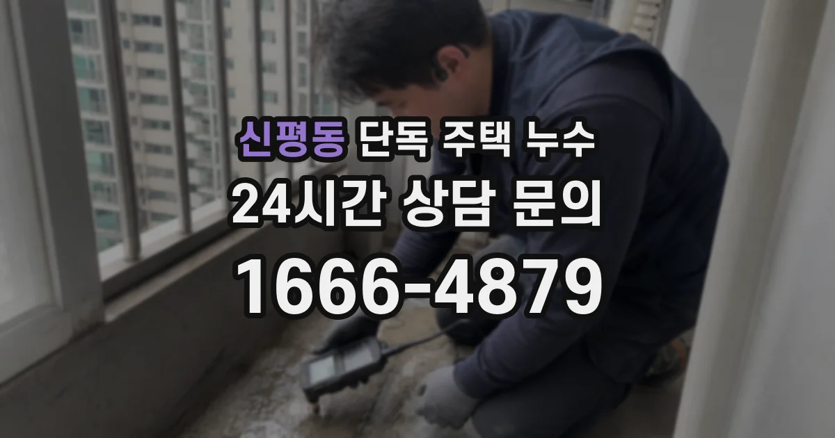 신평동 단독 주택 누수