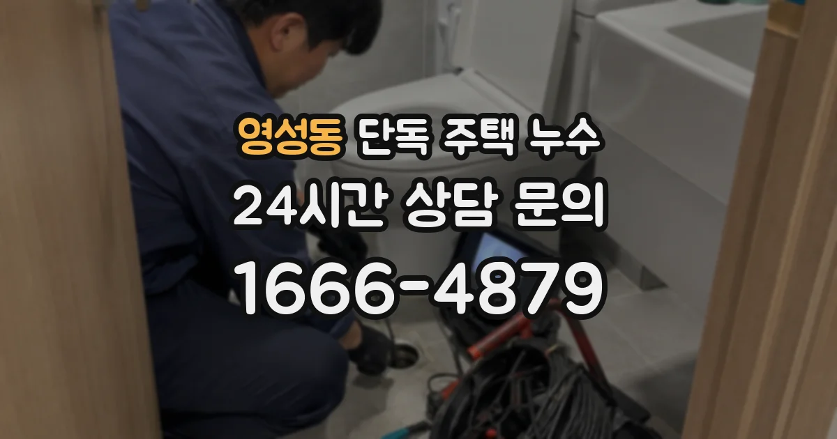 영성동 단독 주택 누수