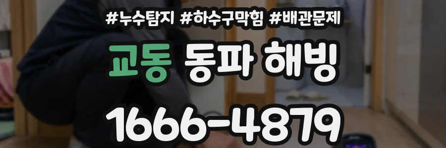 교동 동파 해빙