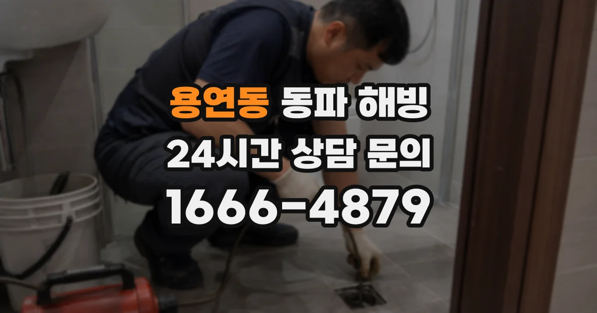 용연동 동파 해빙