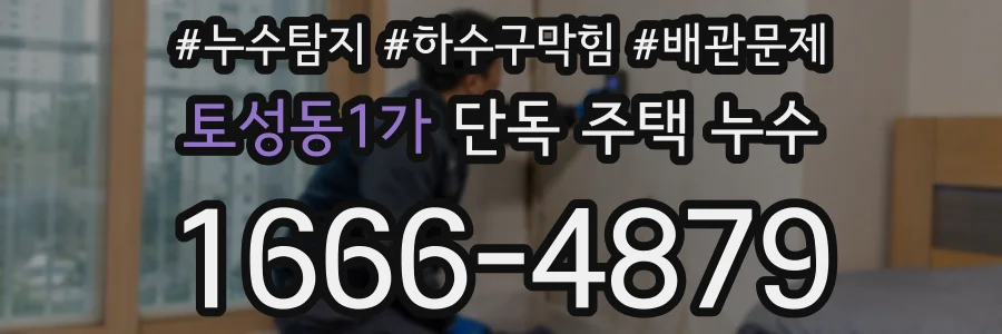 토성동1가 단독 주택 누수