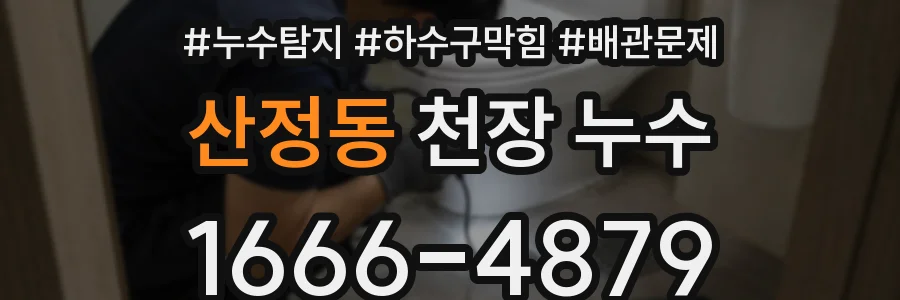 산정동 천장 누수