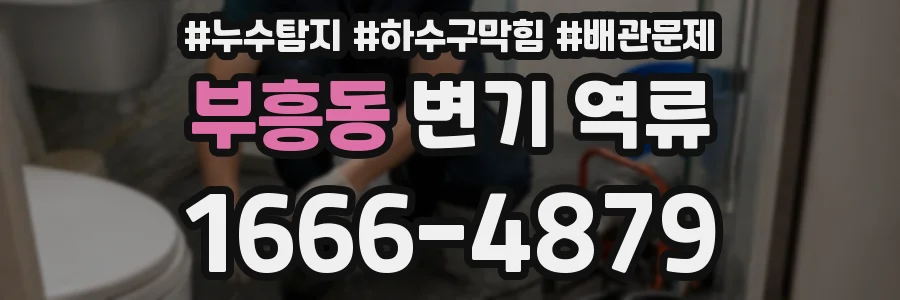 부흥동 변기 역류