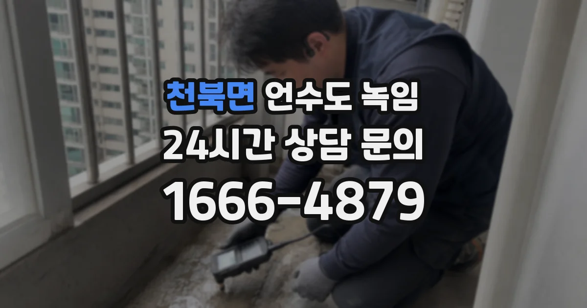 천북면 언수도 녹임