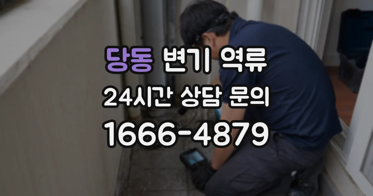 당동 변기 역류