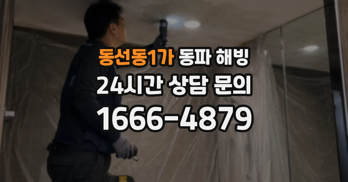 동선동1가 동파 해빙