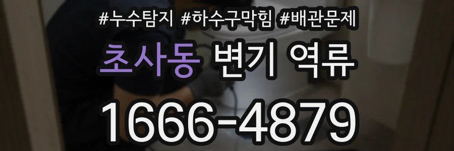 초사동 변기 역류