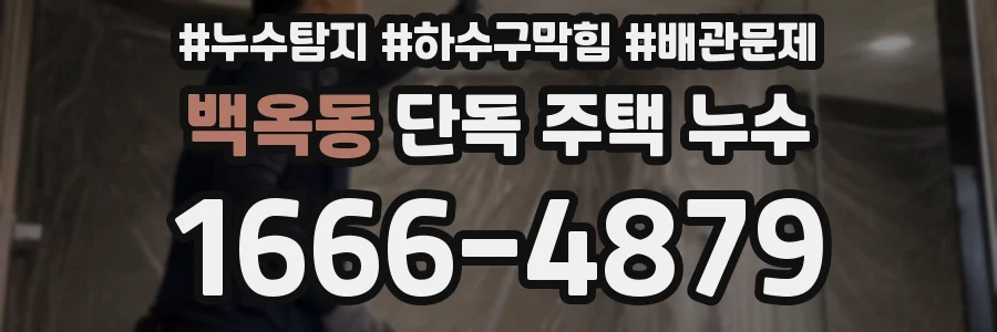 백옥동 단독 주택 누수