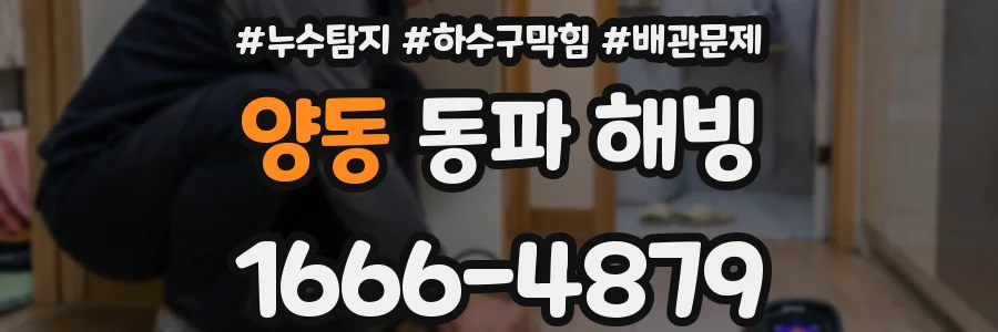 양동 동파 해빙