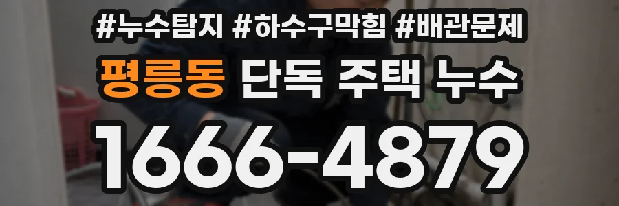 평릉동 단독 주택 누수