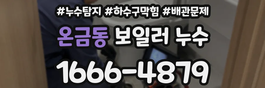 온금동 보일러 누수
