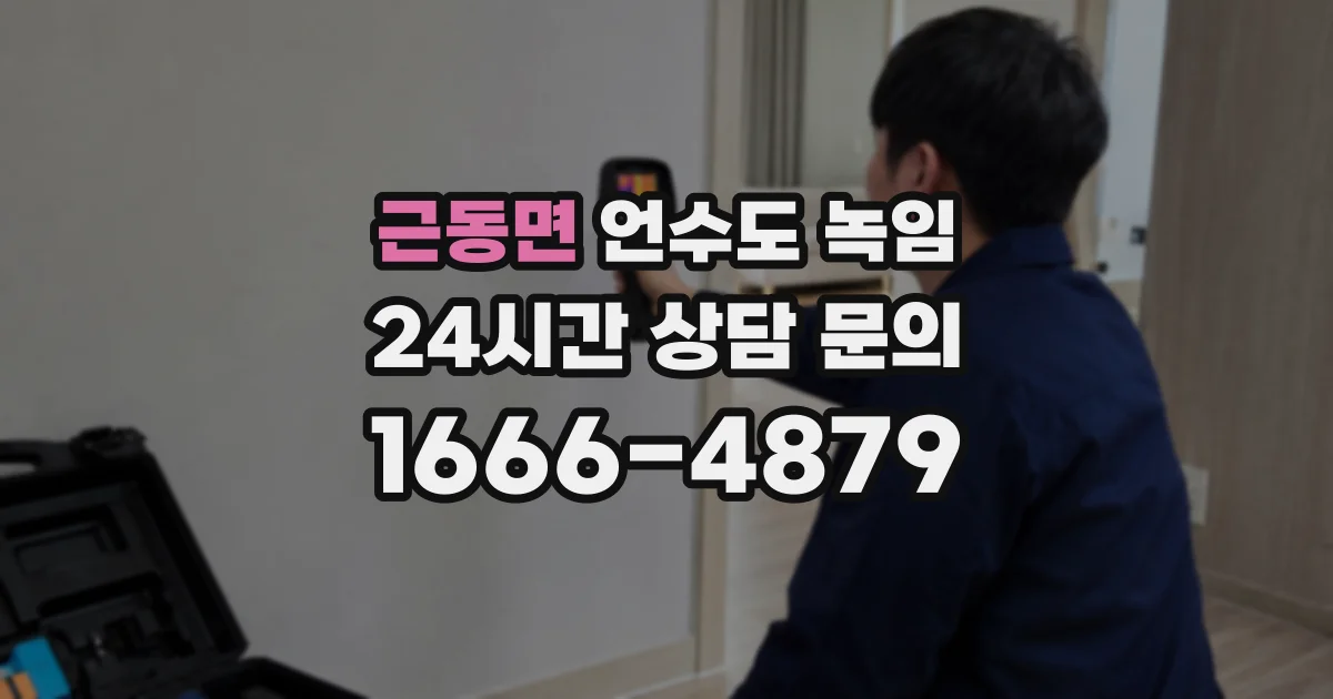 근동면 언수도 녹임