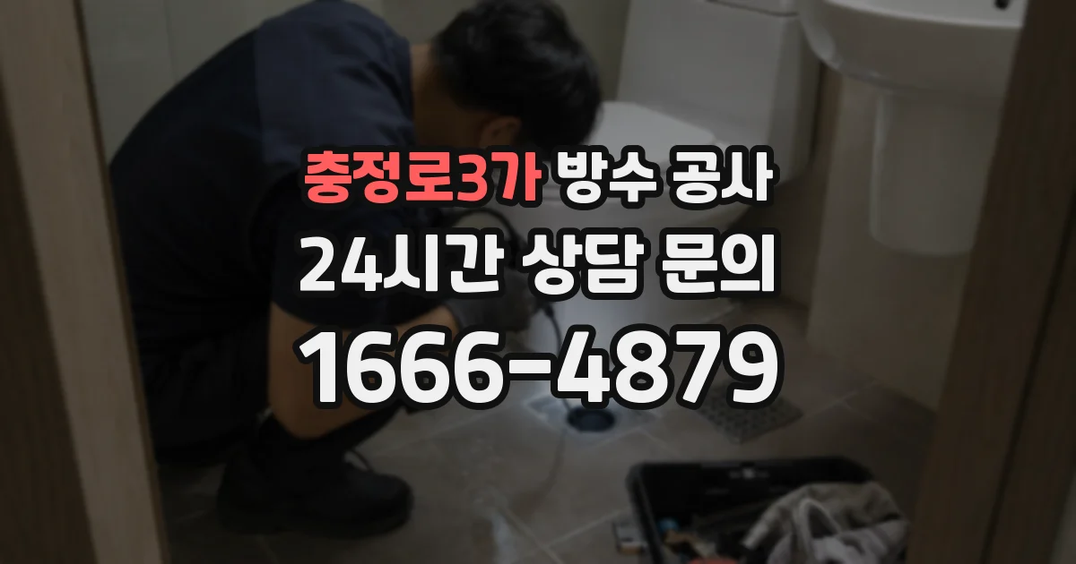 충정로3가 방수 공사