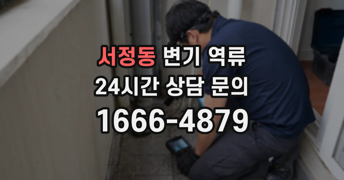 서정동 변기 역류