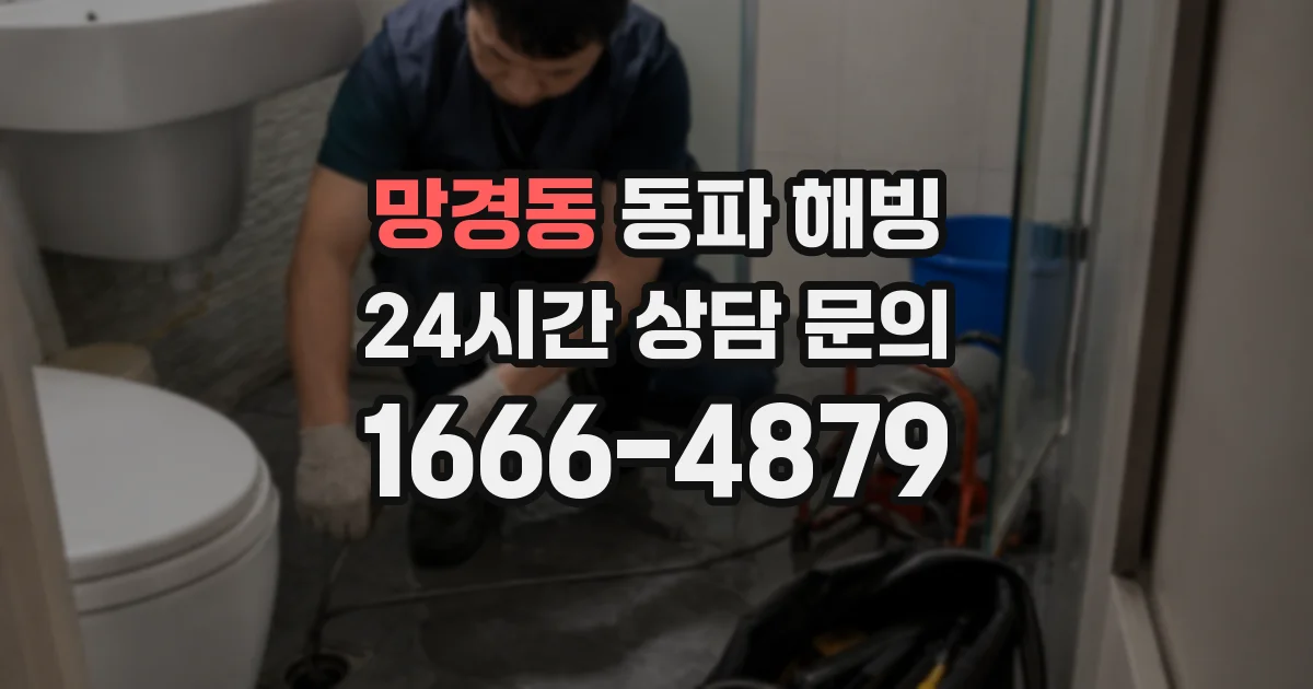 망경동 동파 해빙