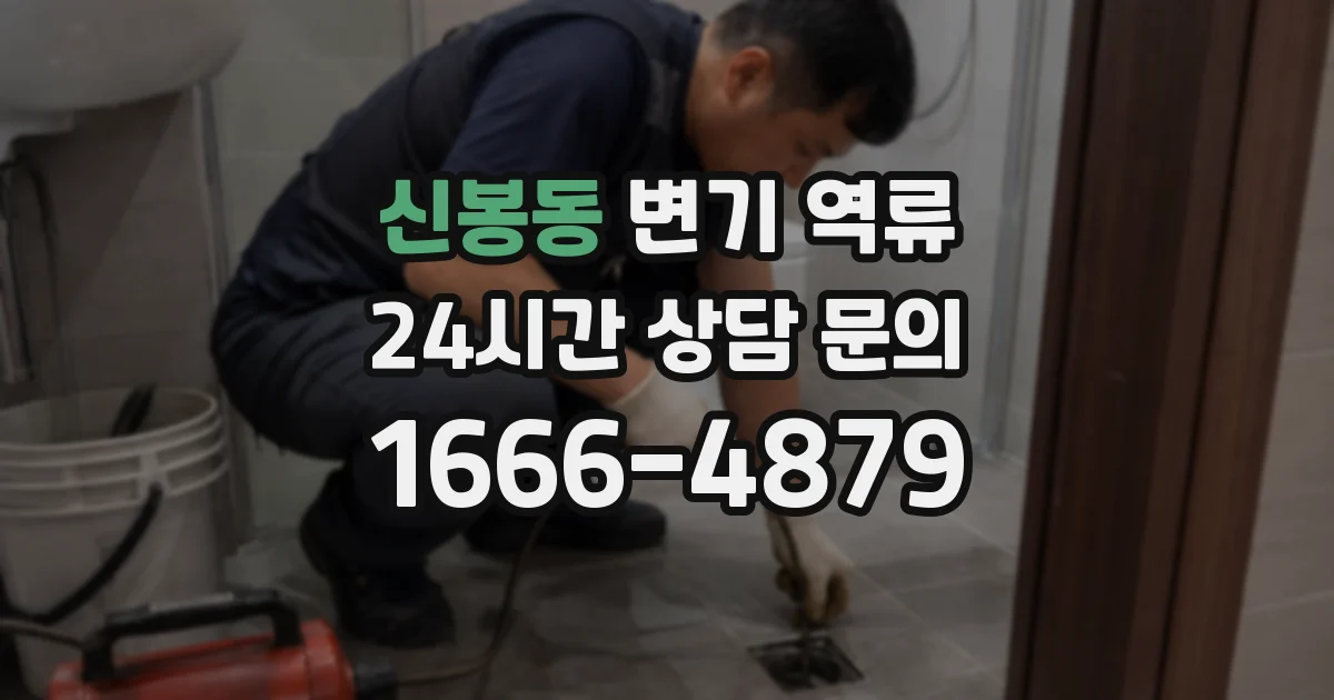 신봉동 변기 역류