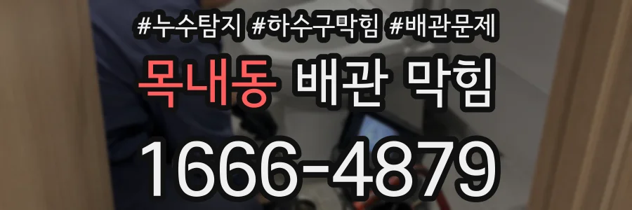 목내동 배관 막힘