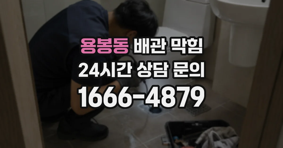 용봉동 배관 막힘